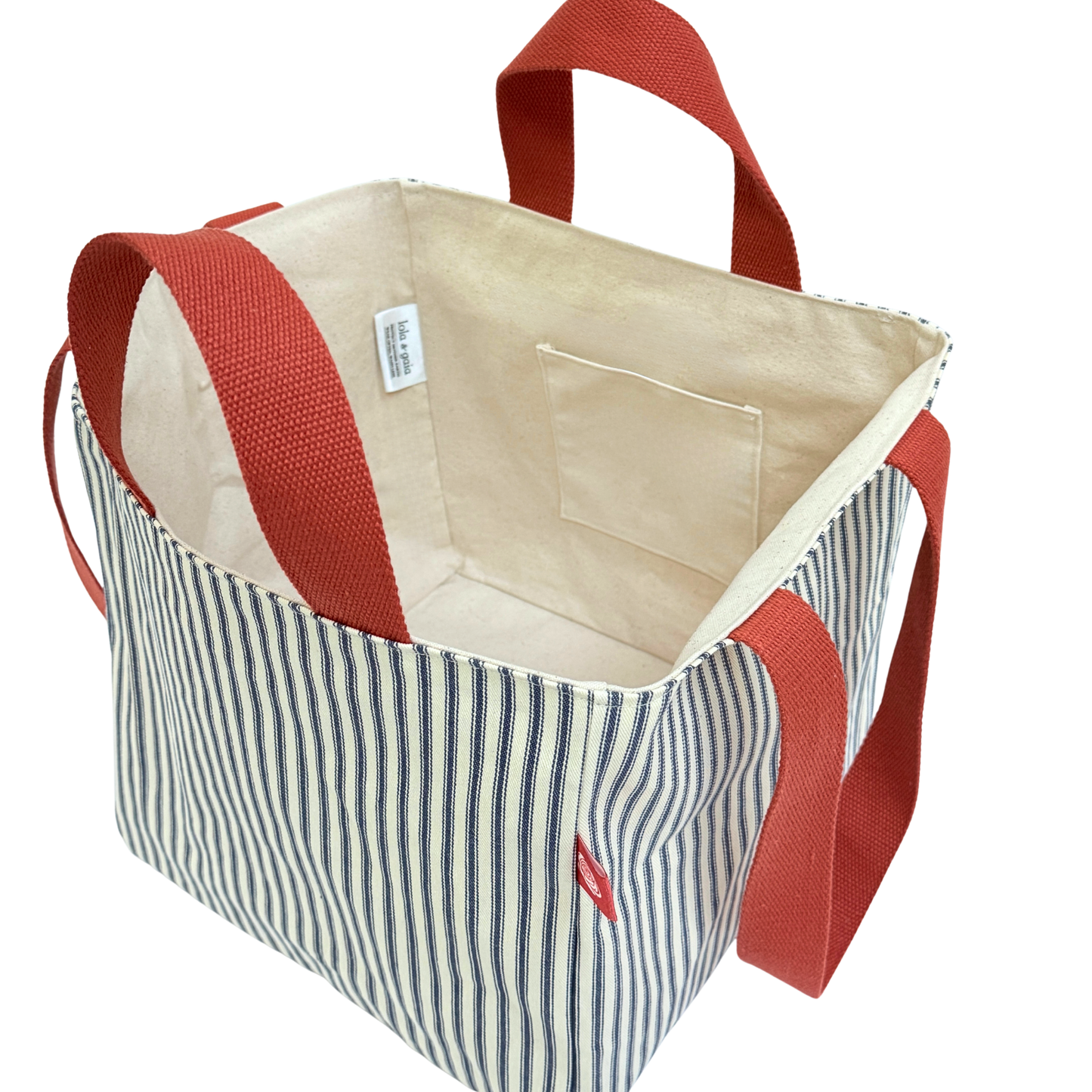 The EVERYWAY Market Tote, Classic Stripe Ticking