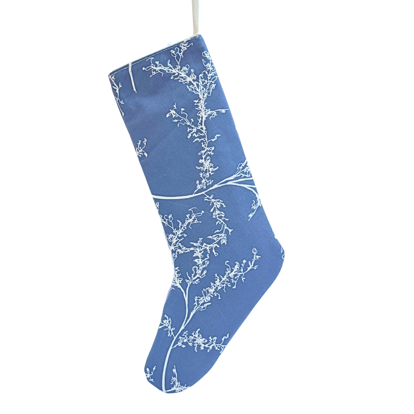 Rosemary Bright Holiday Stocking, Mountain Bluebird