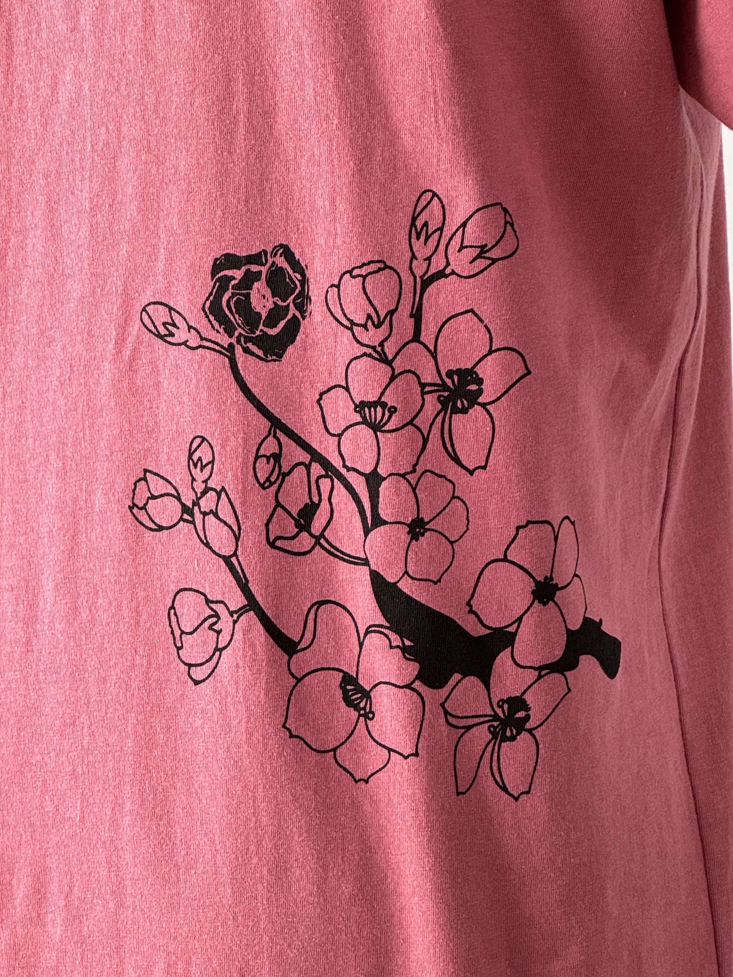 Cherry Blossoms Short Sleeve Tee, Mauve