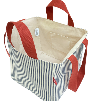 The EVERYWAY Market Tote, Classic Stripe Ticking