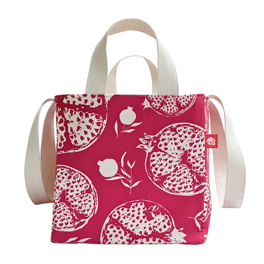 The EVERYWAY Market Tote, Pink Pomegranate