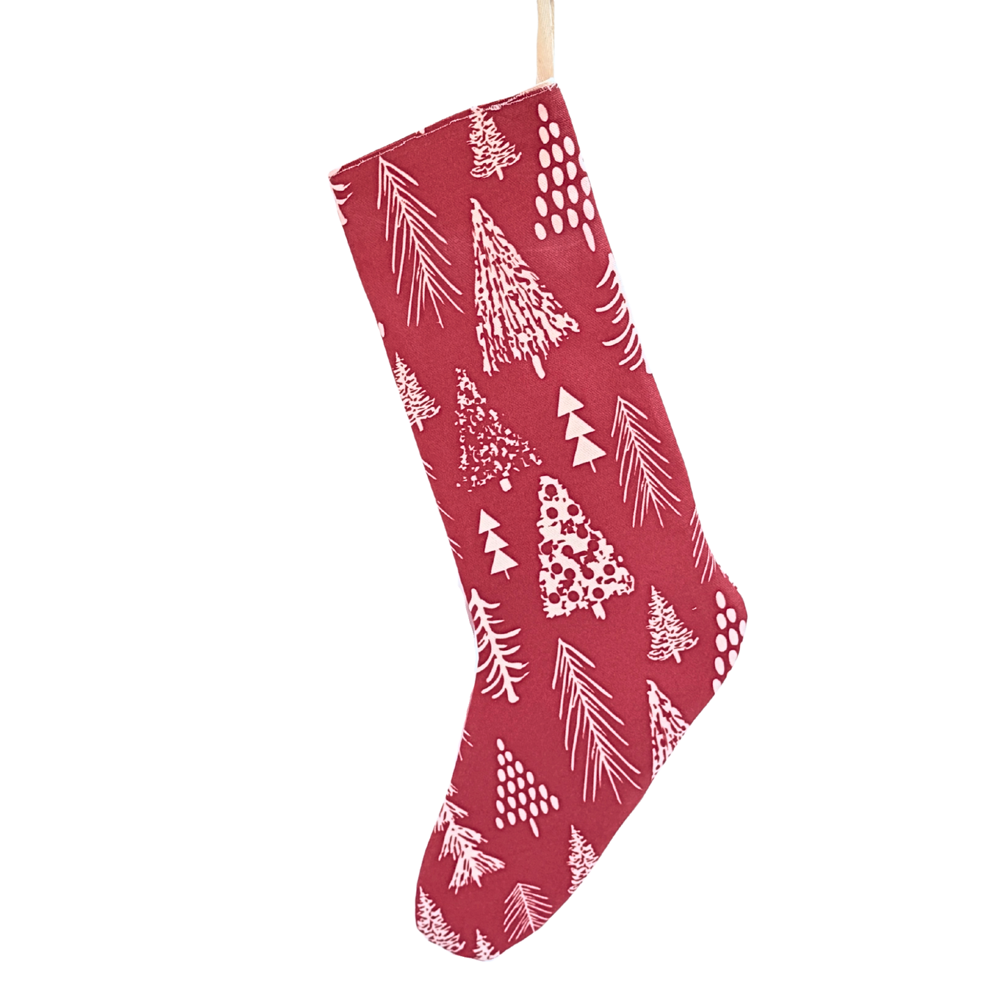Evergreen Grove Holiday Stocking, Red
