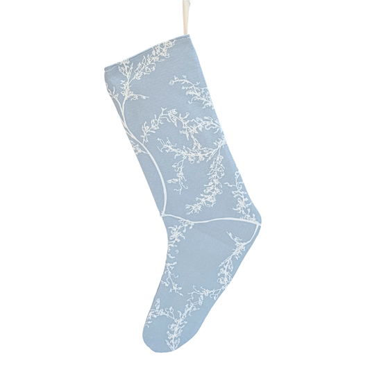 Rosemary Bright Holiday Stocking, Silver Sage