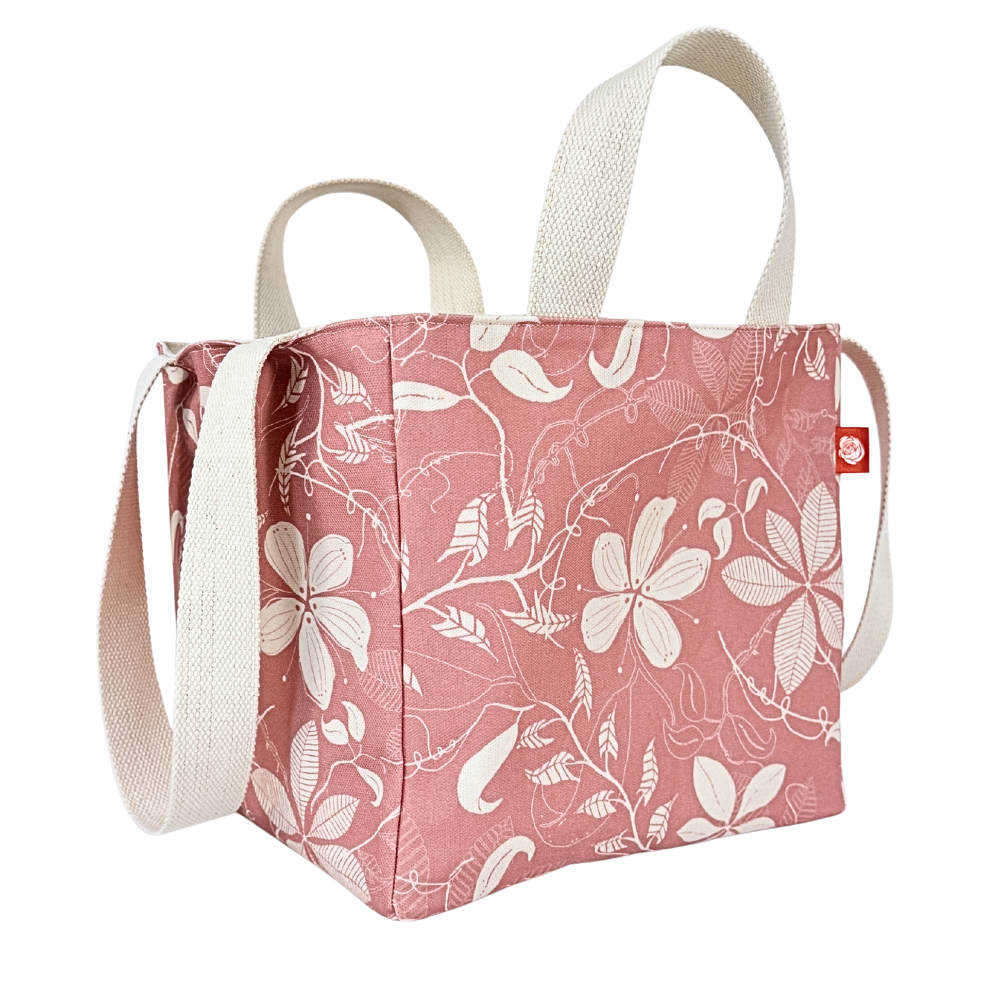 The EVERYWAY Market Tote, Wildflower in Ash Rose