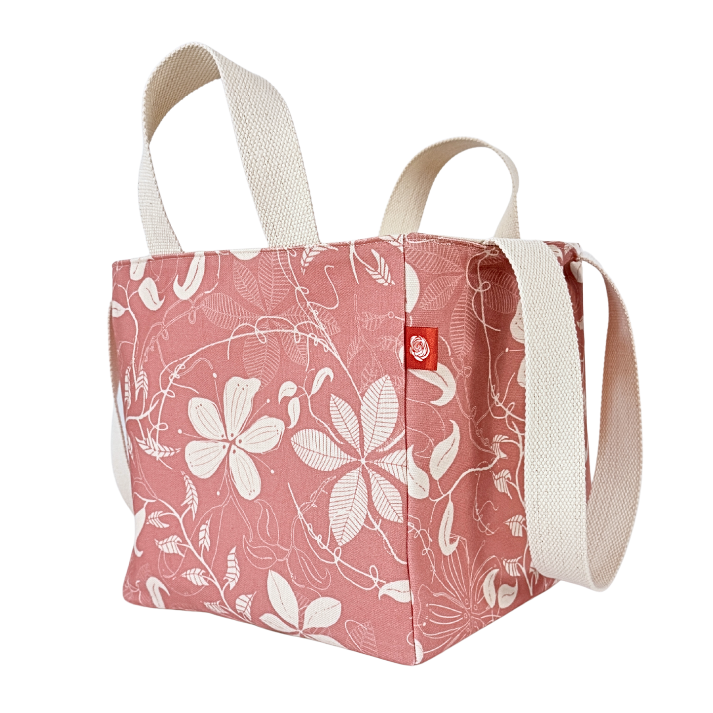 The EVERYWAY Market Tote, Wildflower in Ash Rose