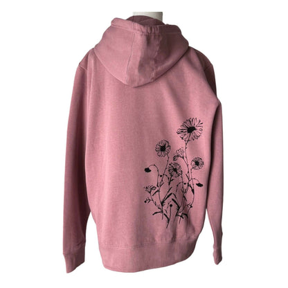 Daisies 100% Organic Cotton Pullover Hoodie, Lavender