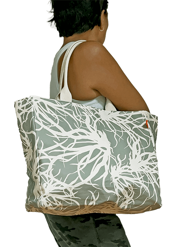 Beach Grass Tote Shadow scale view